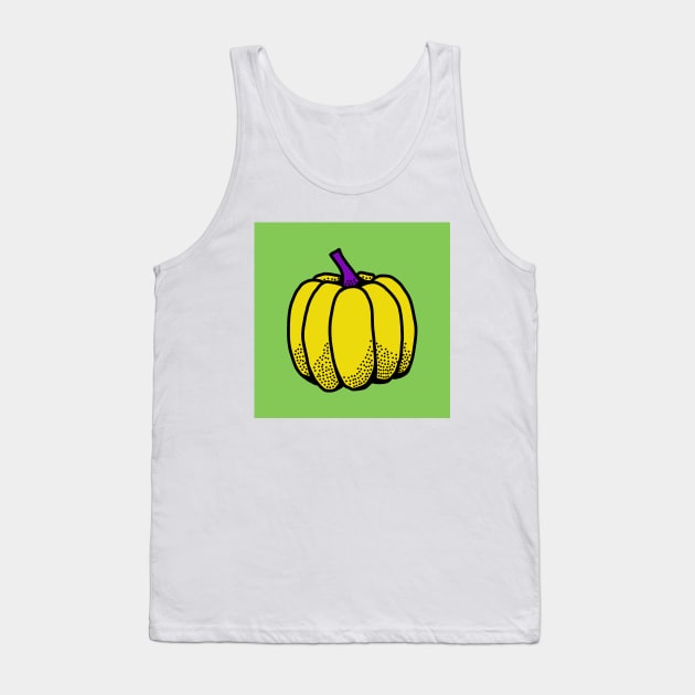 Yellow pumpkin pop art Tank Top by AnnaEleCreate